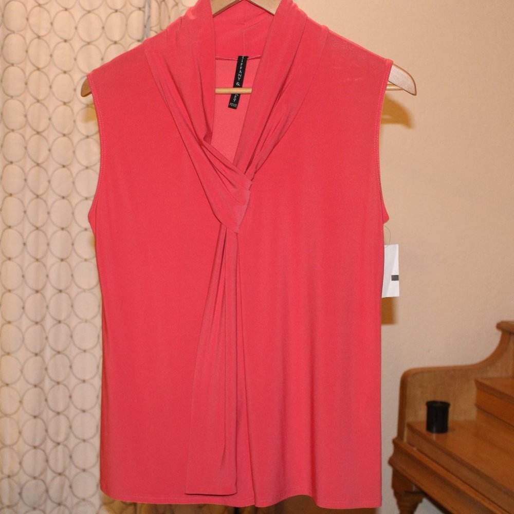 PXL Orange Tank with front knot